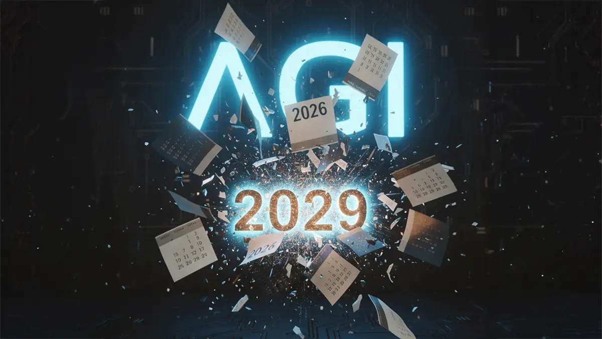 Ein futuristischer Kalender mit dem Jahr 2029